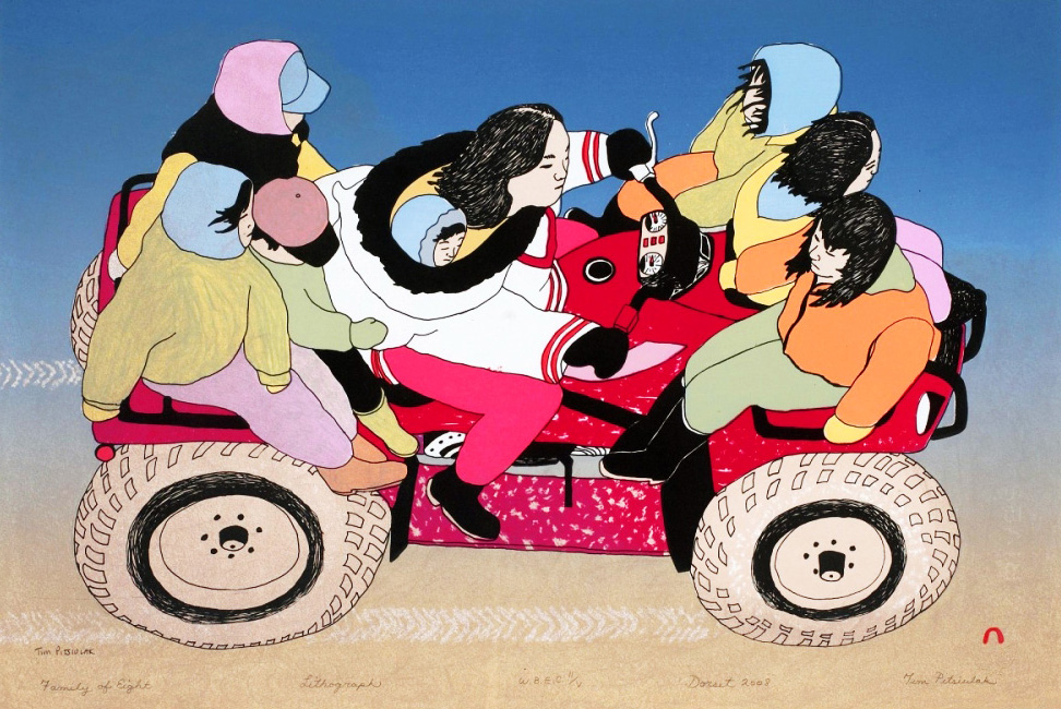 Family of Eight (2008) Printer Pitseolak Niviaqsi