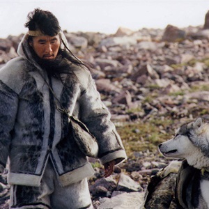 as Atanarjuat on the set of Atanarjuat: The Fast Runner (2001)
