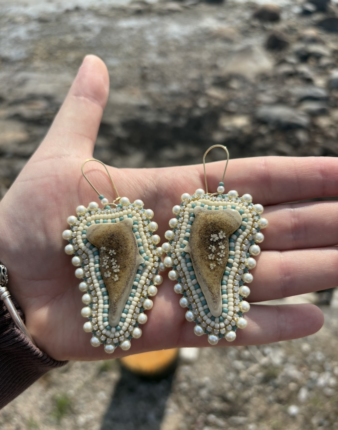 Untitled beaded earrings (2025)