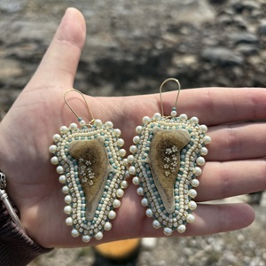 Untitled beaded earrings (2025)