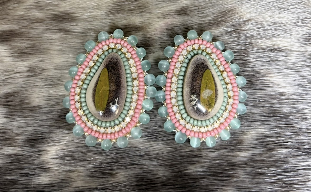 Untitled beaded earrings (2025)