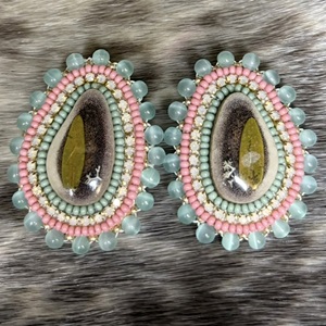 Untitled beaded earrings (2025)