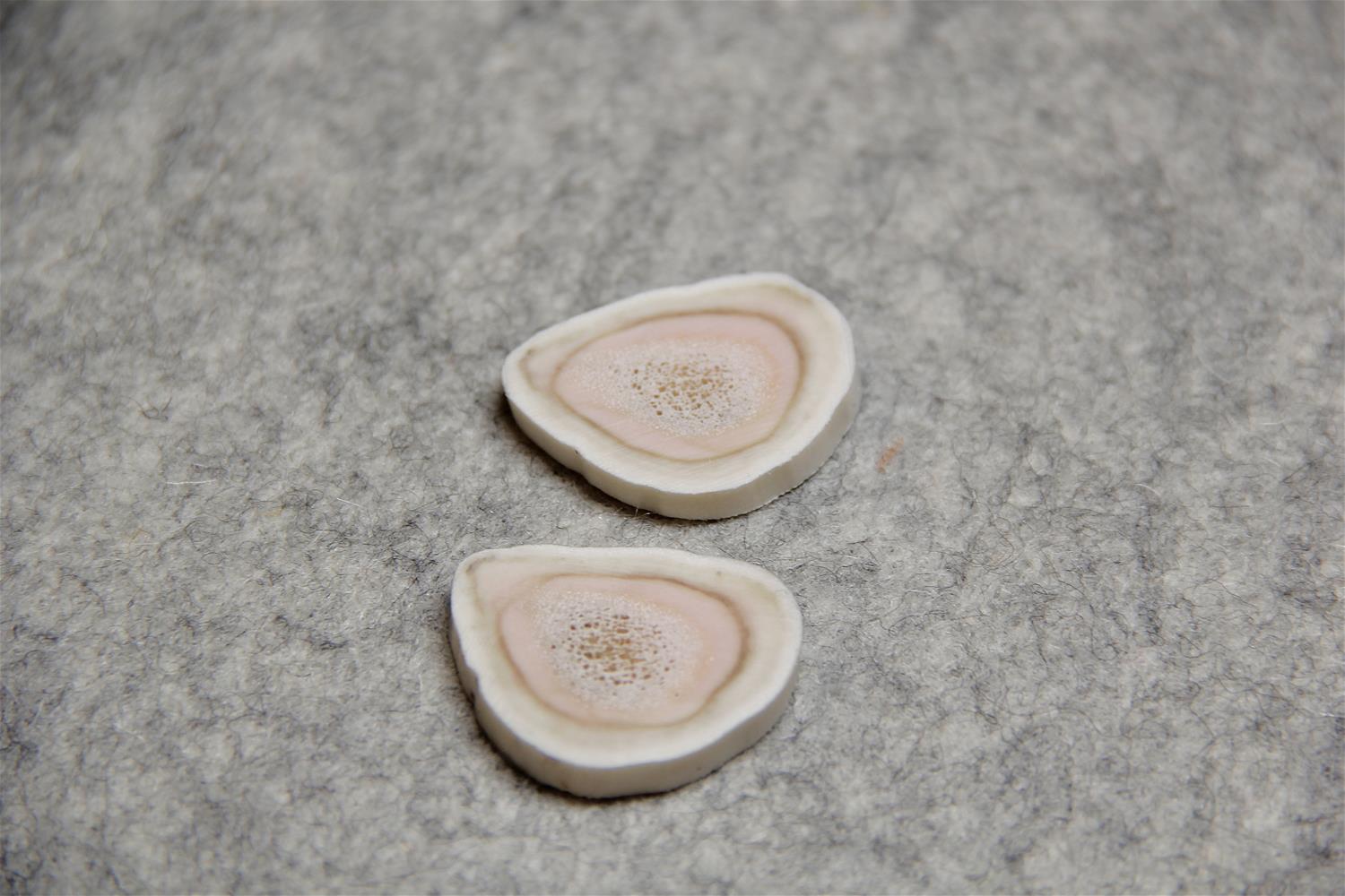 After sanding with grinding belt