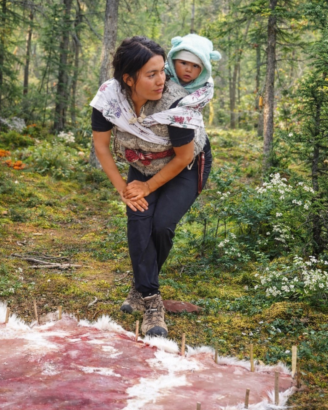 caribou hair processing 2