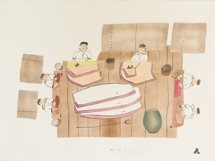 Inuit - Pangnirtung 1998 - Towkie Qarpik - Woman Making Whale Oil - IAQ