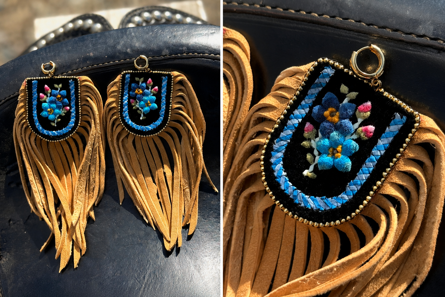 MRS micro-tufted earrings