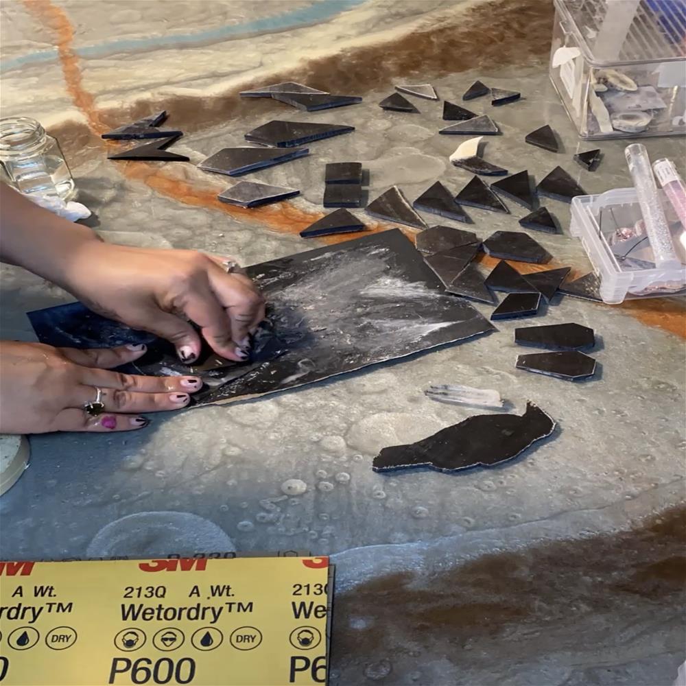 Sanding baleen