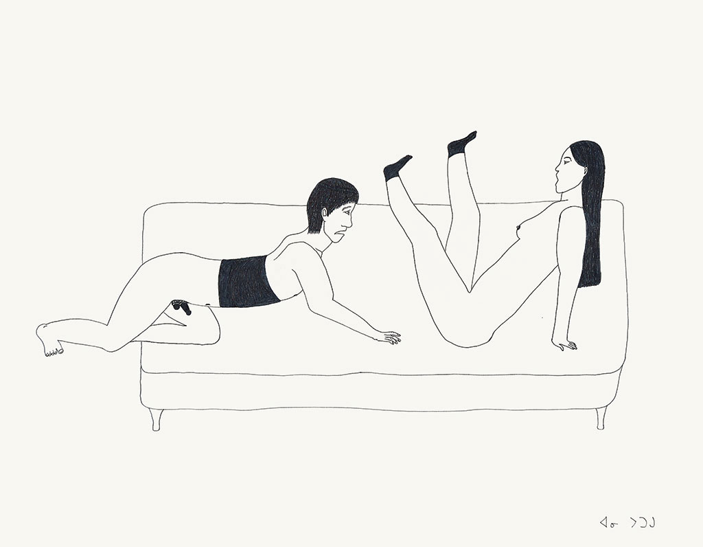 PootoogookAnnieComposition(ManApproachingWoman)