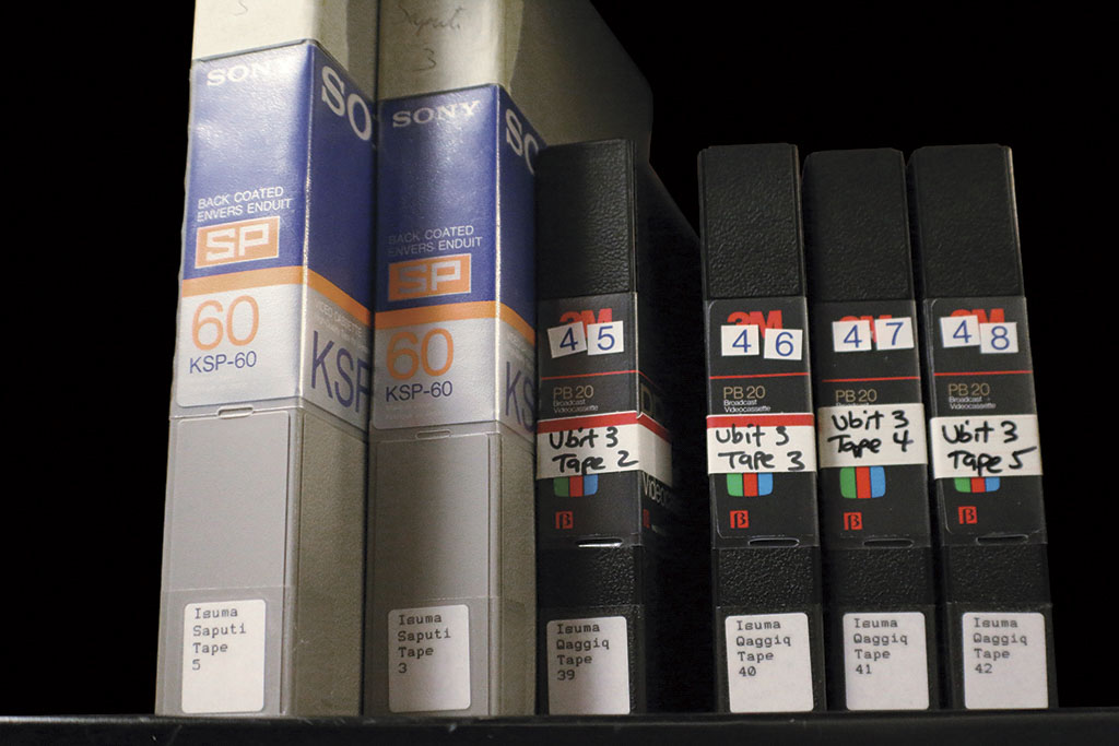 VideocassettesSaputi(FishTraps)Qaggiq(GatheringPlace)PhotocreditKatherineTakpannie