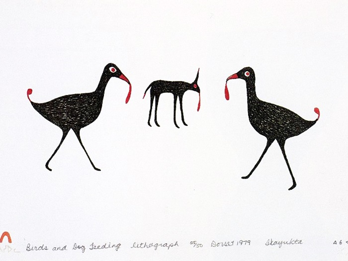 TunnillieIkayuktaBirdsAndDogFeeding