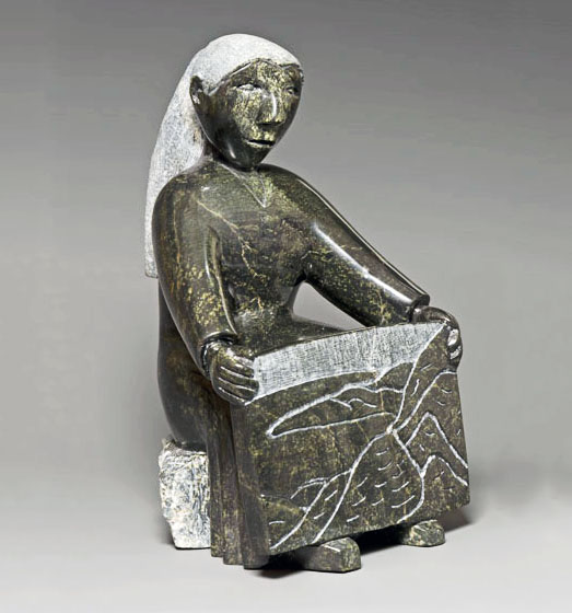 TunnillieOvilooWomanShowingADrawing