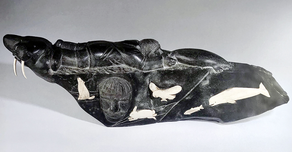 A Portrait of Inuit Self-Sustainability Carved in Stone
