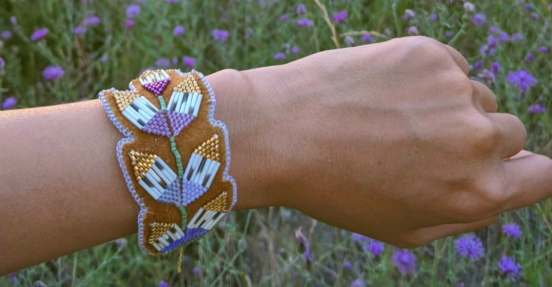 Caroline Blechert Fireweed headband/bracelet