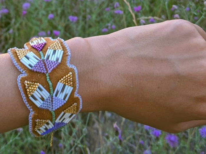 Caroline Blechert Fireweed headband/bracelet
