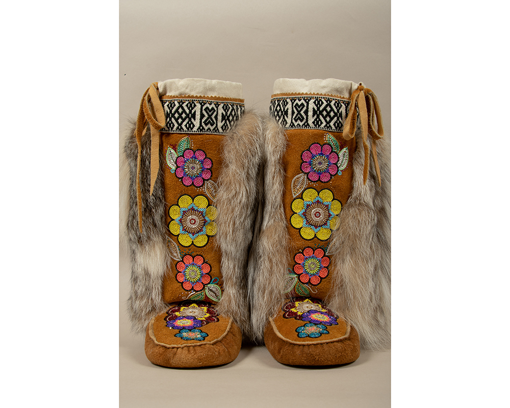 Brown Karrie Moose Hide Mukluks