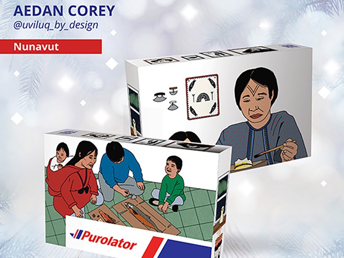 CoreyAedanPurolatorHolidayBoxes