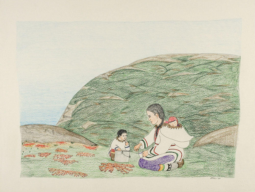 TeeveeNingWomanGatheringBerries