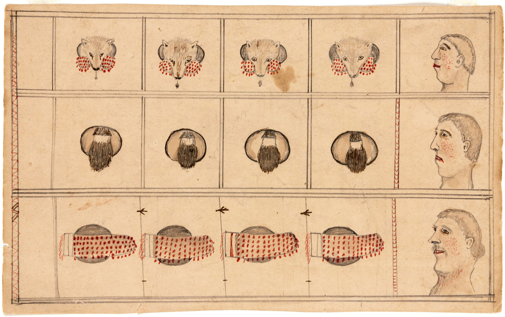 Inventory of the Regalia used in the Eagle Wolf Dance (recto) (c. 1890)